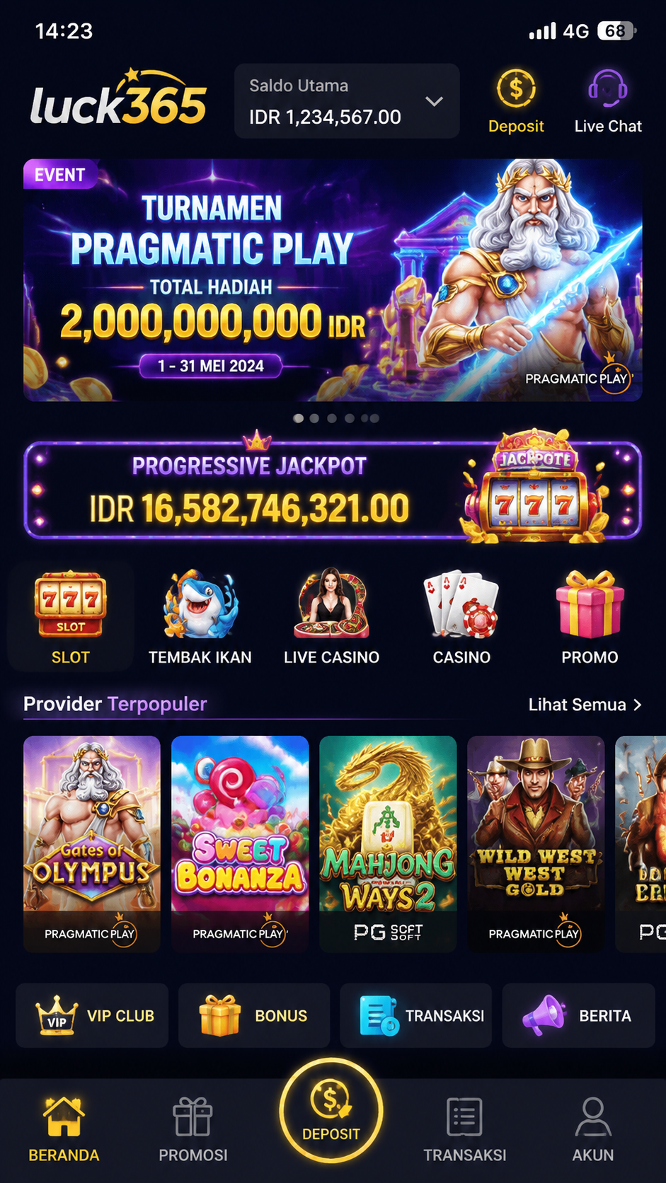 Screenshot 1 luck365